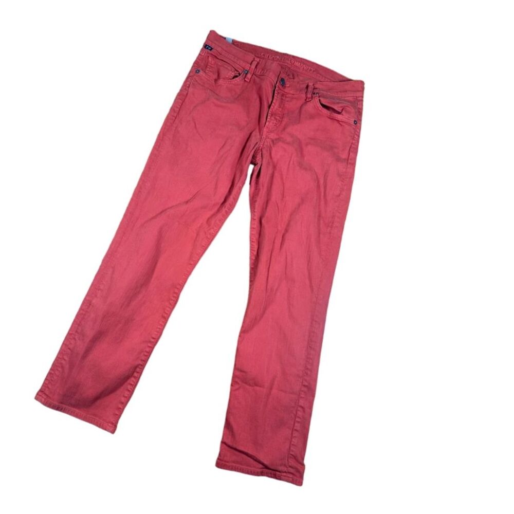 Citizens of Humanity‎ Orange Straight Leg Jeans Casual Chic Denim